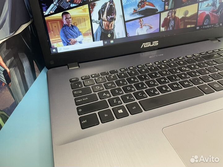 Большой Мощный Ноутбук Asus 4 ядра/8gb/1TB/17.3