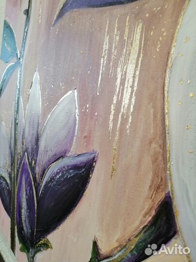 Картина большая / картина цветы