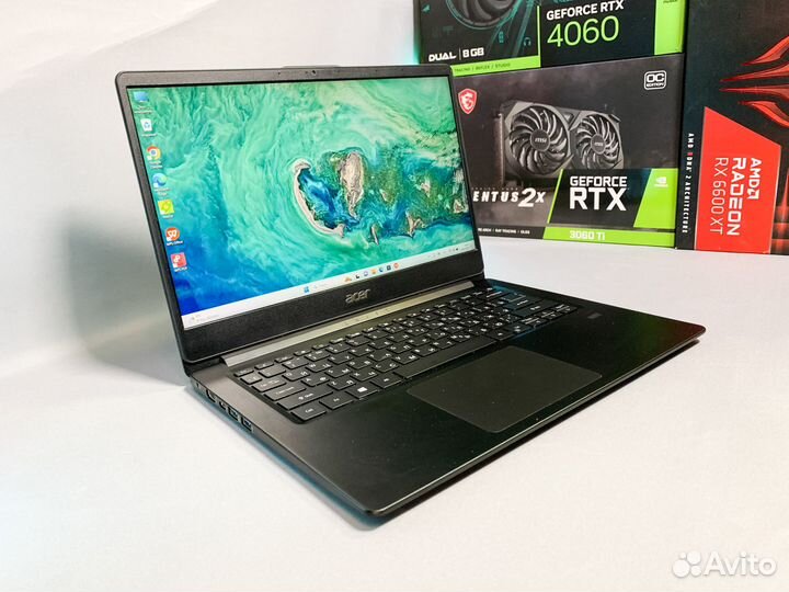 Ноутбук Acer Swift 14 Inte Silver 4 ядра/SSD