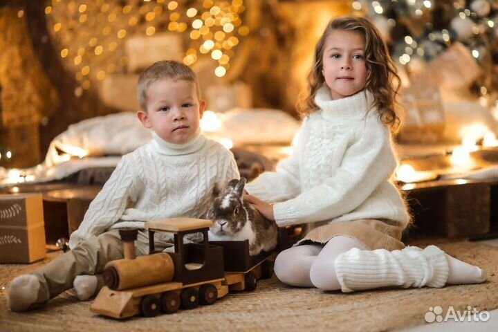 Новогодняя фотосессия в студии с фотографом