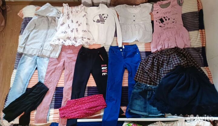Вещи пакетом для девочки 134-140
