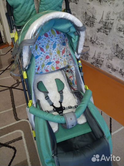 Детские санки коляска ника 7-3