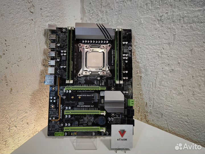 Материнская плата X79 + Intel Xeon E5 2640 +16 GB