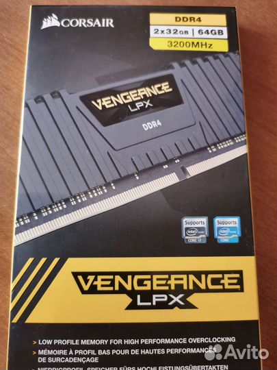 Оперативная память corsair ddr4 64gb 3200