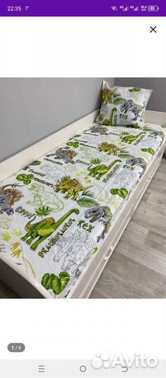 Простынь на резинке80160