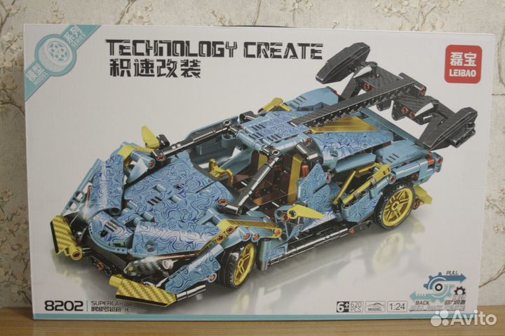 Конструктор Суперкар аналог Lego Technology Create