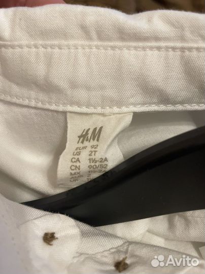 Костюм h&m праздничный с рубашкой 92