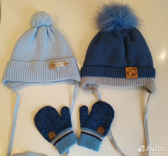 Шапки на мальчика 44-46 размер