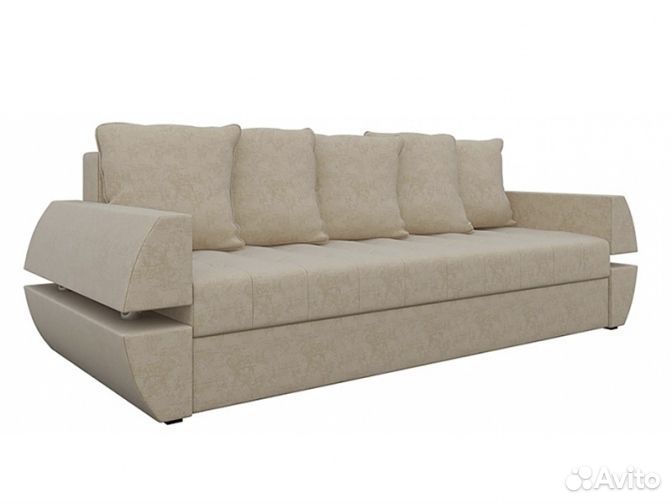 Диван Вавилон рогожка бежевая