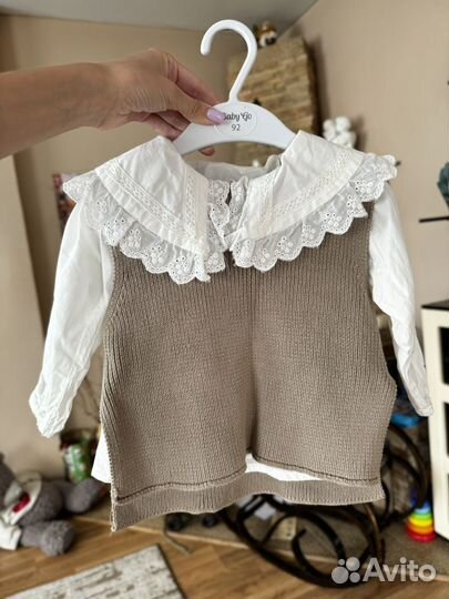 Рубашка для девочки новая 86