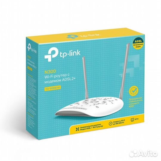 Wi-Fi роутер TP-Link TD-W8961N (RU) White