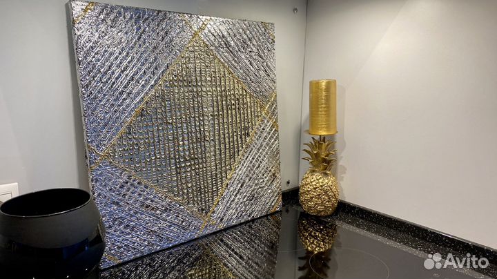 Картина рельефная поталь 50-50