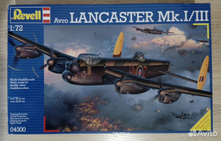 Сборная модель самолета lancaster 04300 1:72