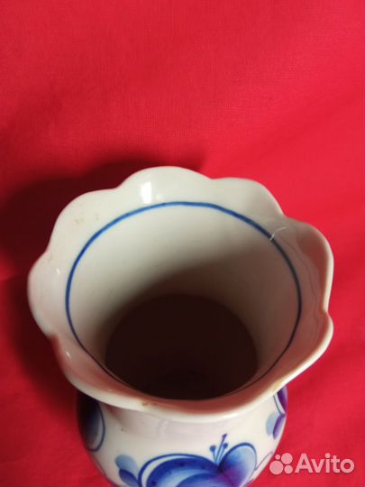 Маленькая вазочка СССР. Гжель