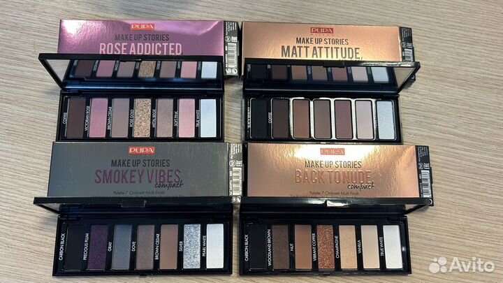 Pupa make up stories палетка теней