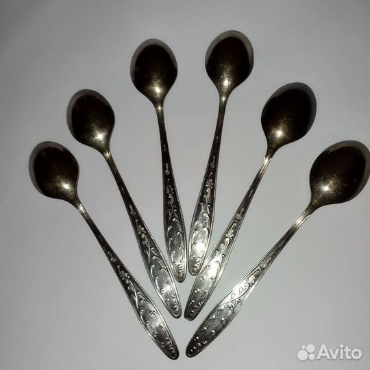 Ложка чайная, мельхиор СССР(набор)