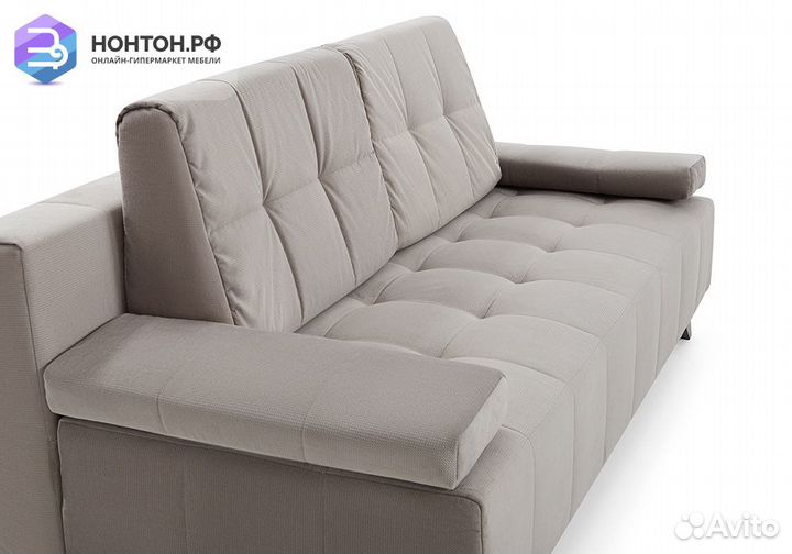 Диван еврокнижка Баден-Баден серый