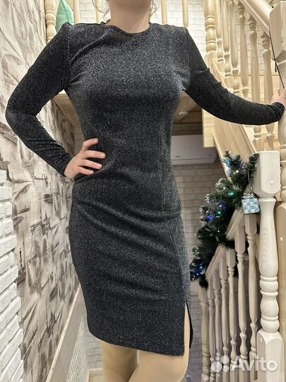 Платье с люрексом