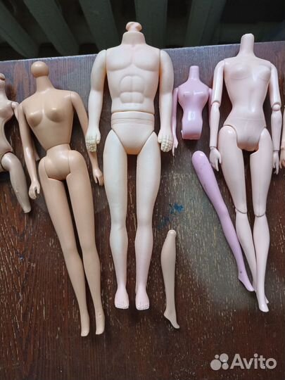 Туловища и головы кукол для реставрации