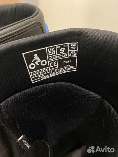 Мотоботы Alpinestars tech 7 (новые) US9