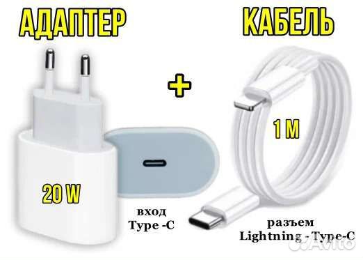 Быстрое сетевое зарядное устройство 20W