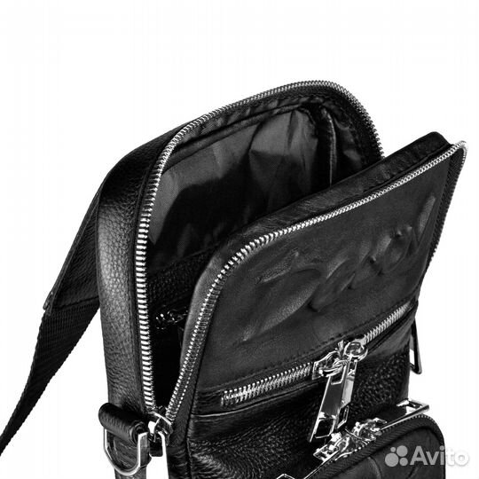 Плечевая сумка кожаная - defined skull (0158.21) d