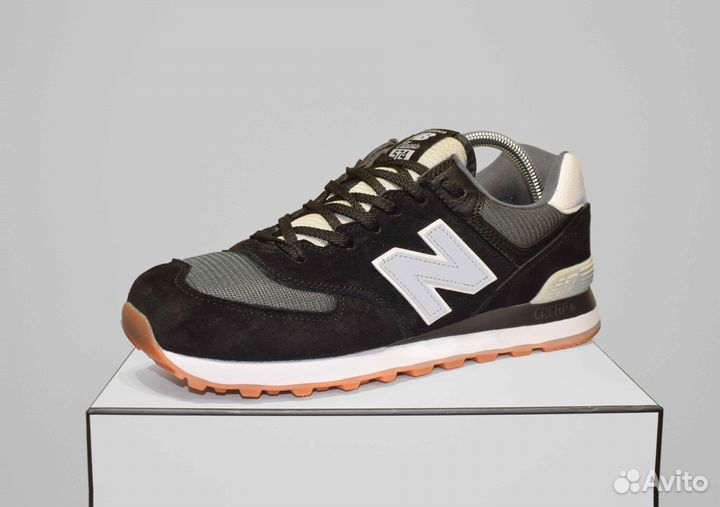 New Balance 574 (42-46, Черные, 3А+ кач-во)