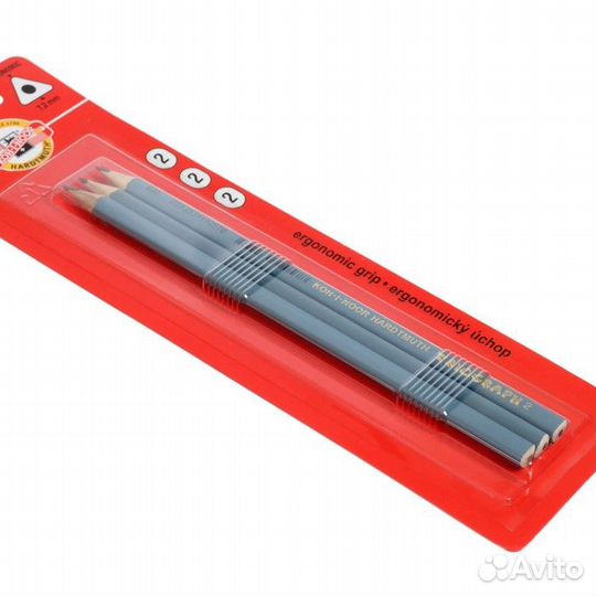 Набор карандашей чернографитных 3 штуки Koh-I-Noor