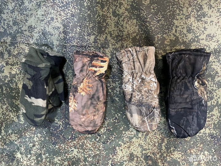 Рукавицы зимние камуфляжные