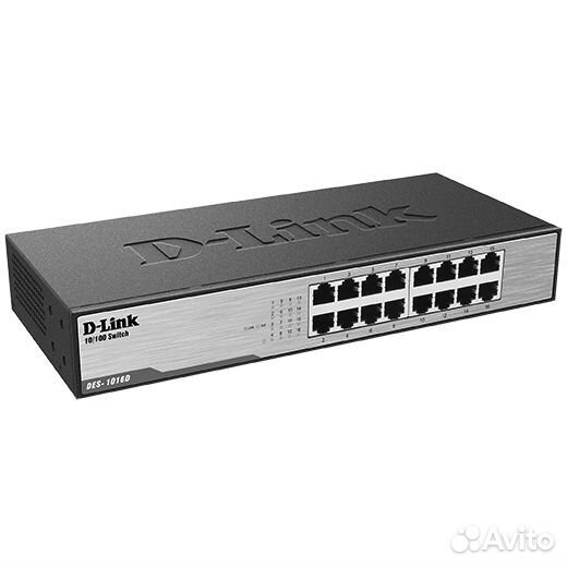 D-Link DL-DES-1016D/H1A коммутатор до 100 мбит/с