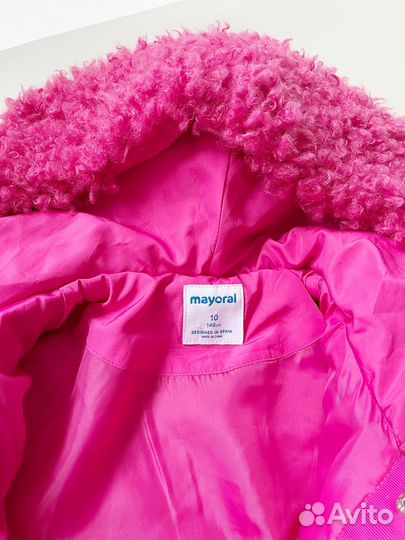 Искусственная шуба для девочки 140 Mayoral