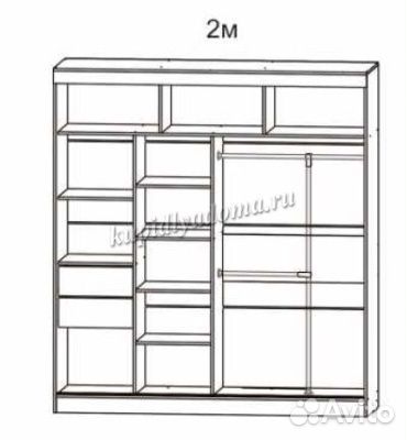 Шкаф-купе Танго 2.0 зеркало