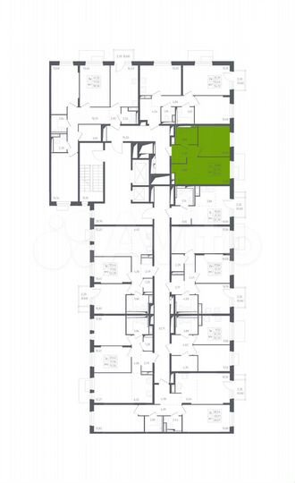 2-к. квартира, 34,3 м², 6/12 эт.