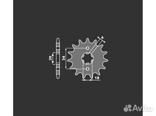 Звезда передняя PBR 513 C18