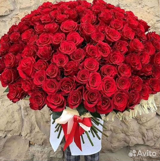 Розы высокие Доставка цветов