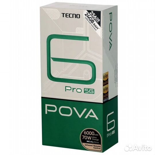 TECNO Pova 6 Pro, 12/256 ГБ