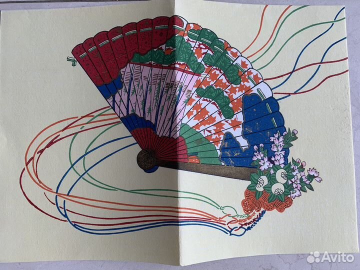 Открытка Япония винтаж 1980-е гг