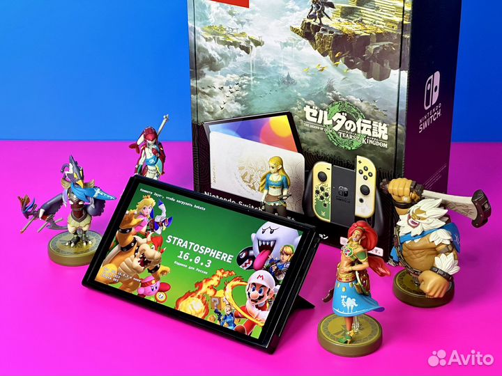 Nintendo Switch Oled Zelda LE прошитая Pico