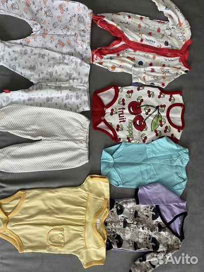 Пакет вещей на девочку с рождения до 4 мес