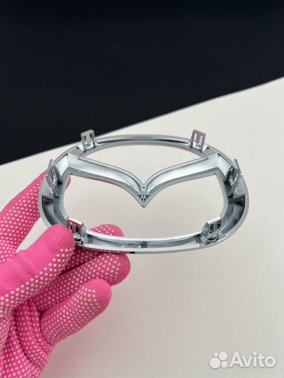 Эмблема Mazda cx 4 передняя 140 мм хром Мазда