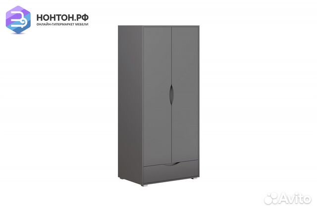 Шкаф 2-х створчатый Неаполь графит