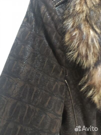 Дубленка натуральная женская 46 48 длинная