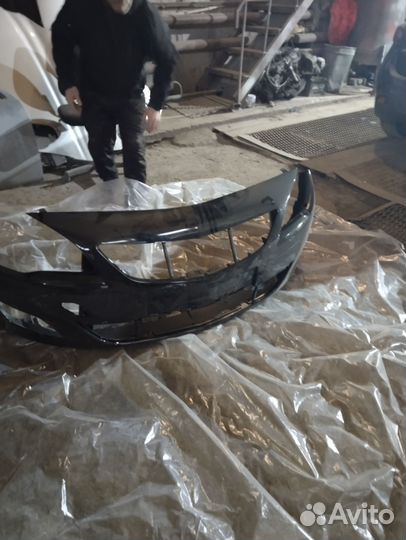 Передний бампер на opel астра j