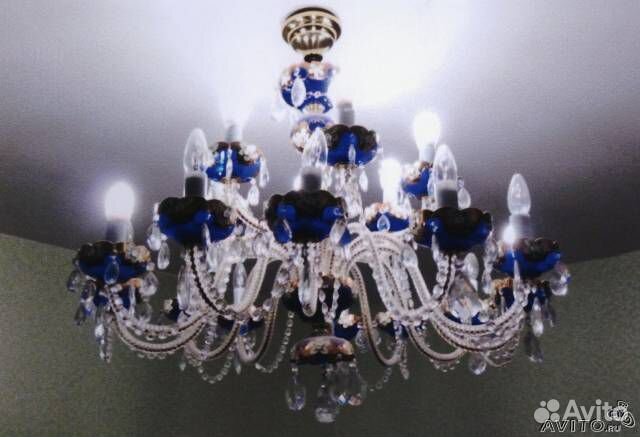 Хрустальная Супер люстра на 18 свечей