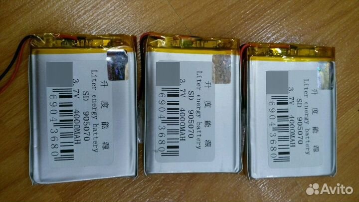 Акб литиевые для планшета, навигатора и др