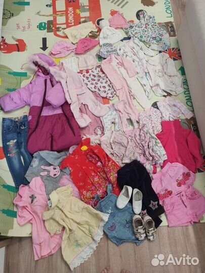 Пакет вещей на девочку с рождения до 2х лет