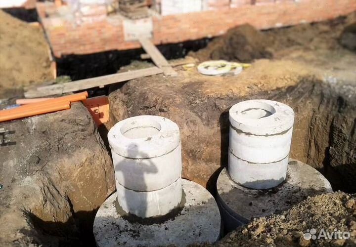 Септик из жби колец под ключ