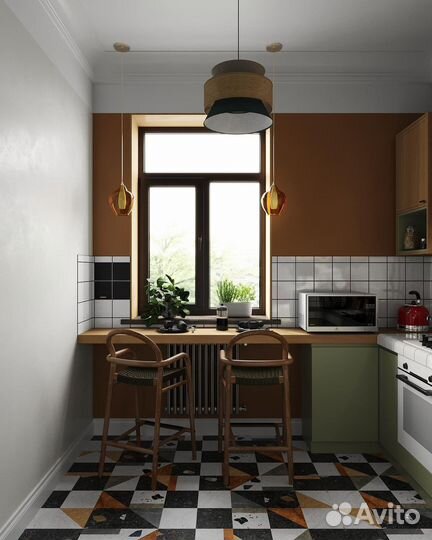 Кухонный гарнитур на заказ. Cкидкa нoвoceлaм 7