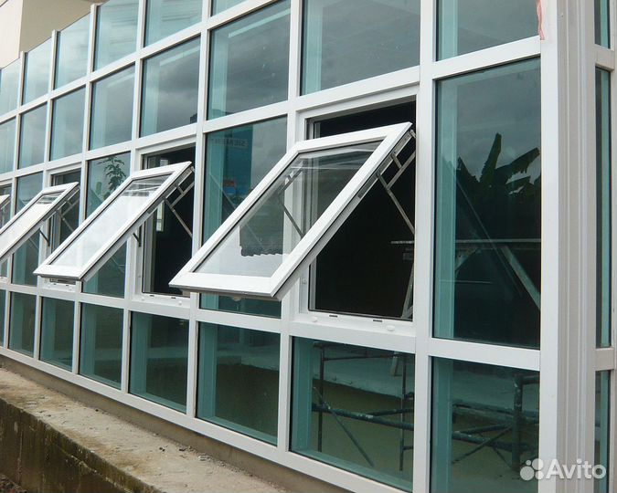 Алюминиевое фасадное остекление домов