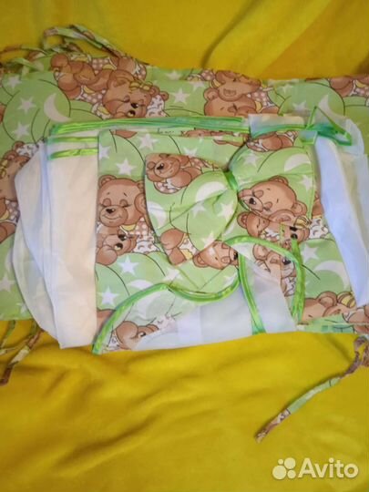 Бортики и балдахин в кроватку